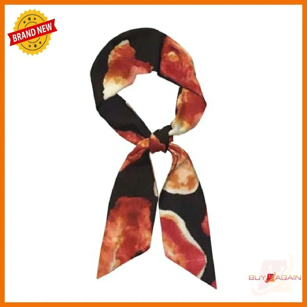 Long Satin Silk Scarf for Hair Neck Purse Handbag Accessory